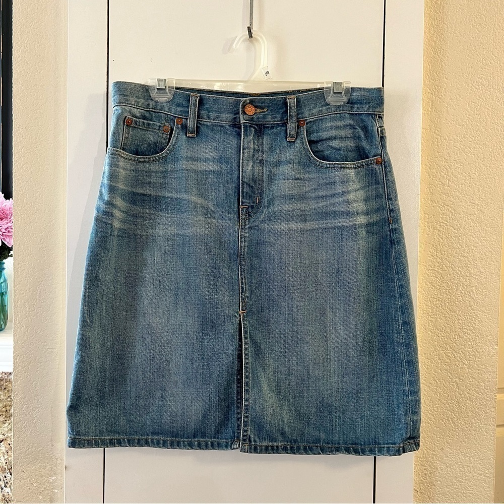 Madewell High Rise Denim Skirt Size 29